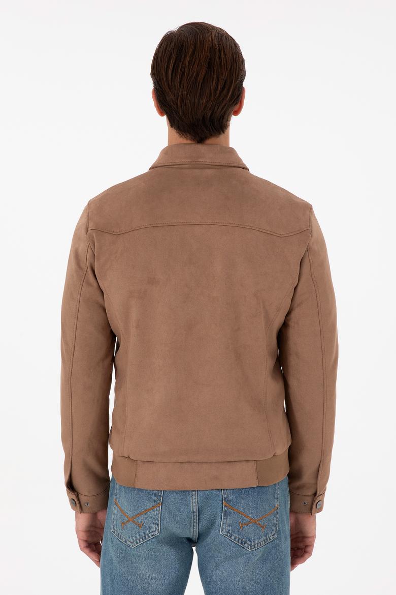 Erkek Vizon Deri Ceket - 50297245006