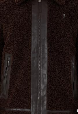 Erkek Kahverengi Deri Ceket - 50297253006