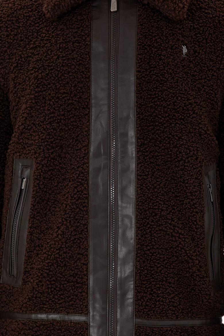 Erkek Kahverengi Deri Ceket - 50297253006