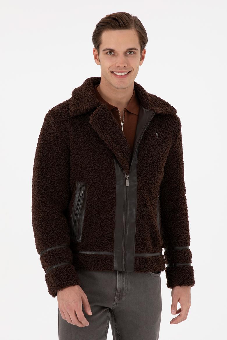 Erkek Kahverengi Deri Ceket