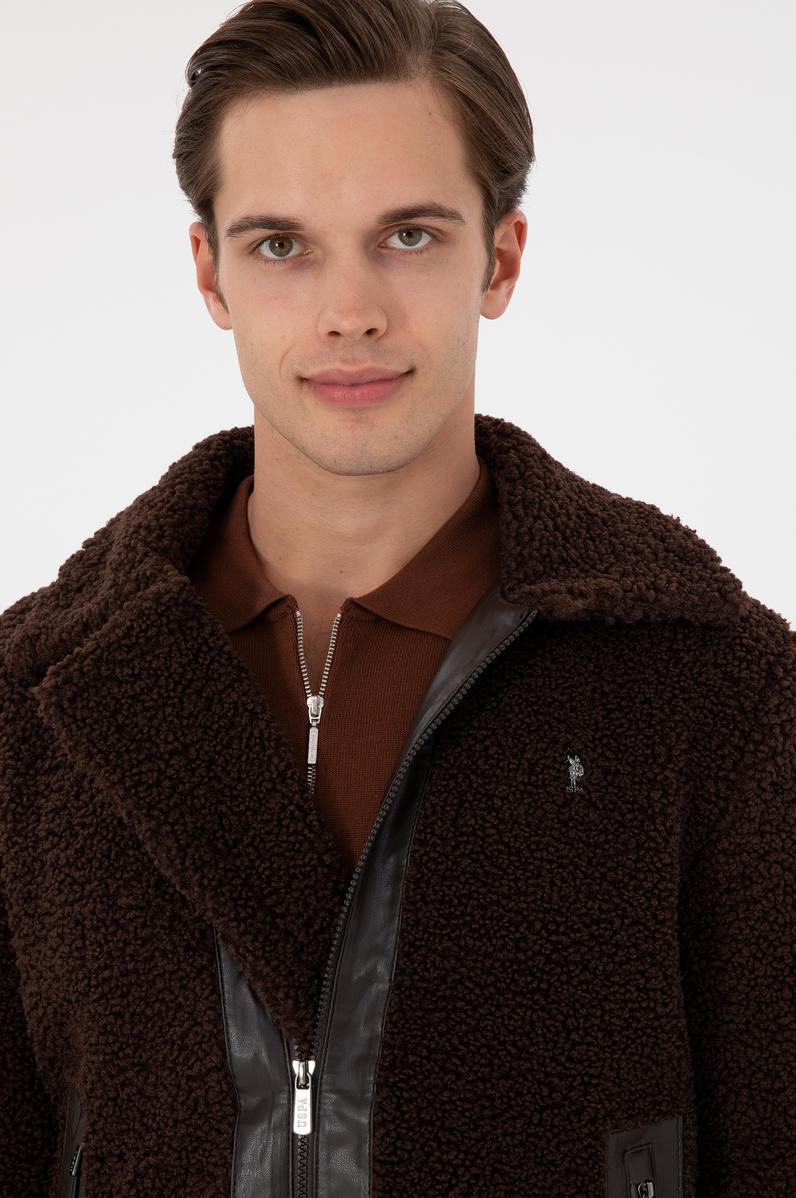 Erkek Kahverengi Deri Ceket