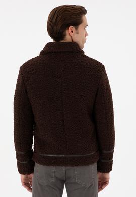 Erkek Kahverengi Deri Ceket - 50297253006