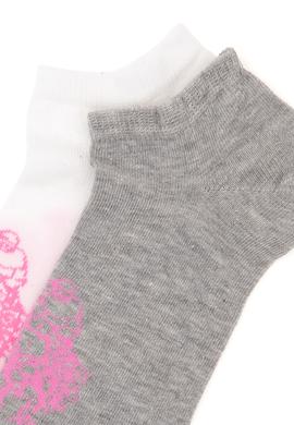 Kadın Gri Melanj Çorap - 50295765005