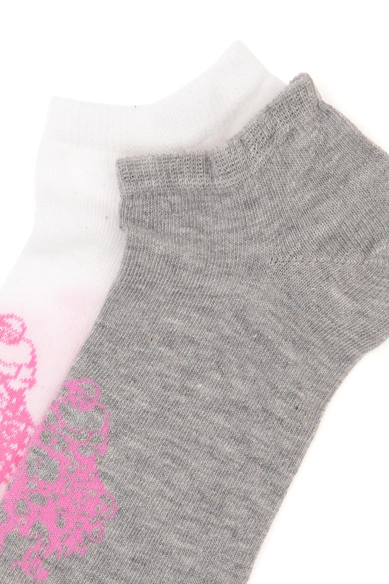 Kadın Gri Melanj Çorap - 50295765005