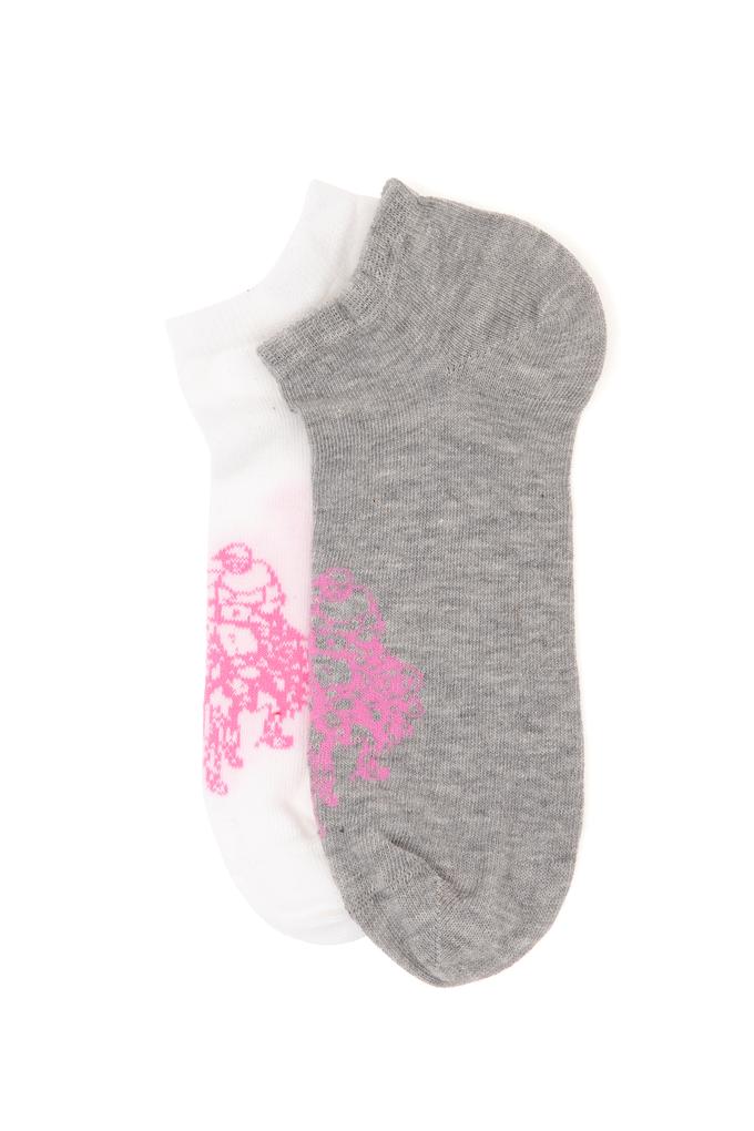 Kadın Gri Melanj Çorap