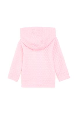 Kız Bebek Fermuarlı Pembe Sweatshirt - 50297295012