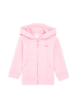 Kız Bebek Fermuarlı Pembe Sweatshirt - 50297295012