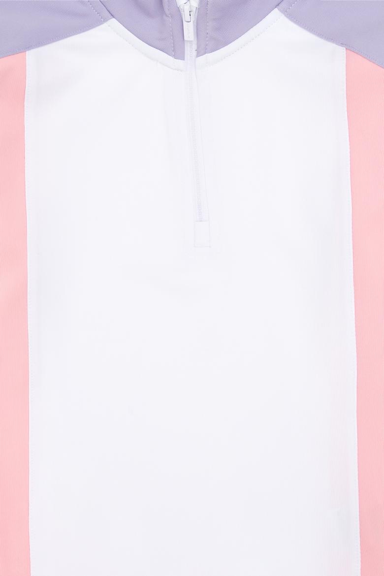 Kız Çocuk Yarım Fermuarlı Lila Sweatshirt - 50292542008