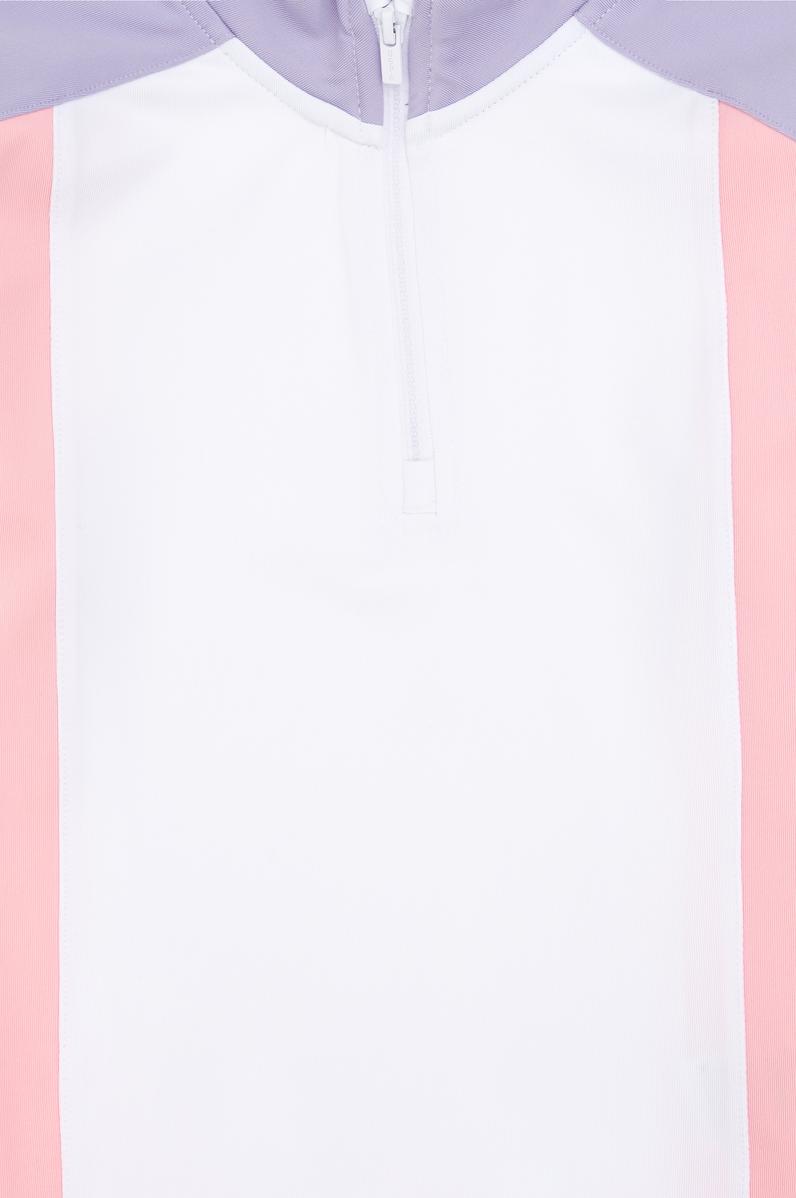 Kız Çocuk Yarım Fermuarlı Lila Sweatshirt