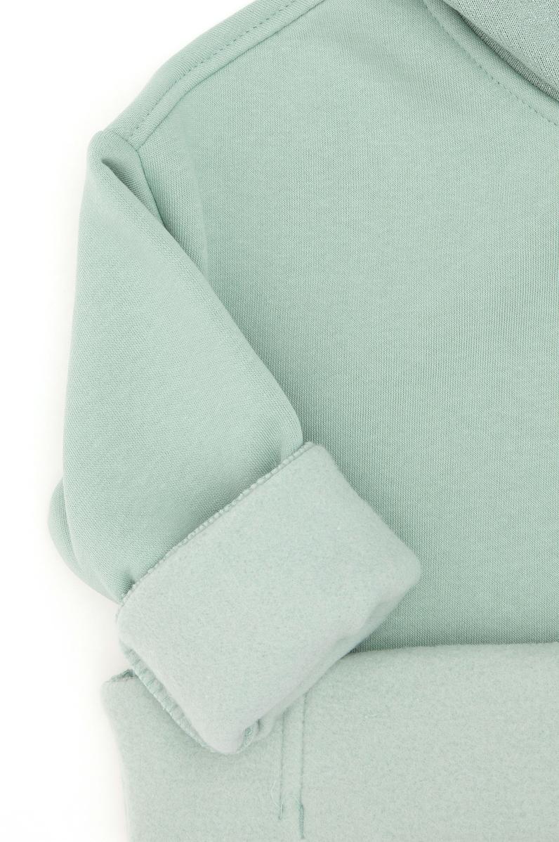 Kız Çocuk Su Yeşili Kapüşonlu Sweatshirt