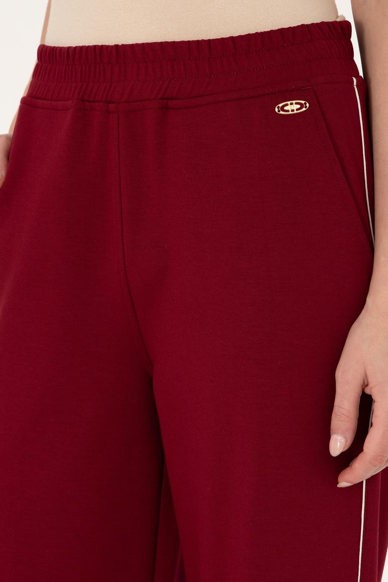 Kadın Bordo Loose Fit Eşofman Altı - 50297371006