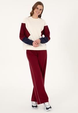 Kadın Bordo Loose Fit Eşofman Altı - 50297371006