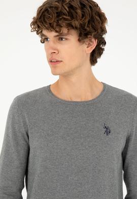 Erkek Gri Melanj Basic Kazak - 50293505033