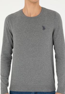 Erkek Gri Melanj Basic Kazak - 50293505033