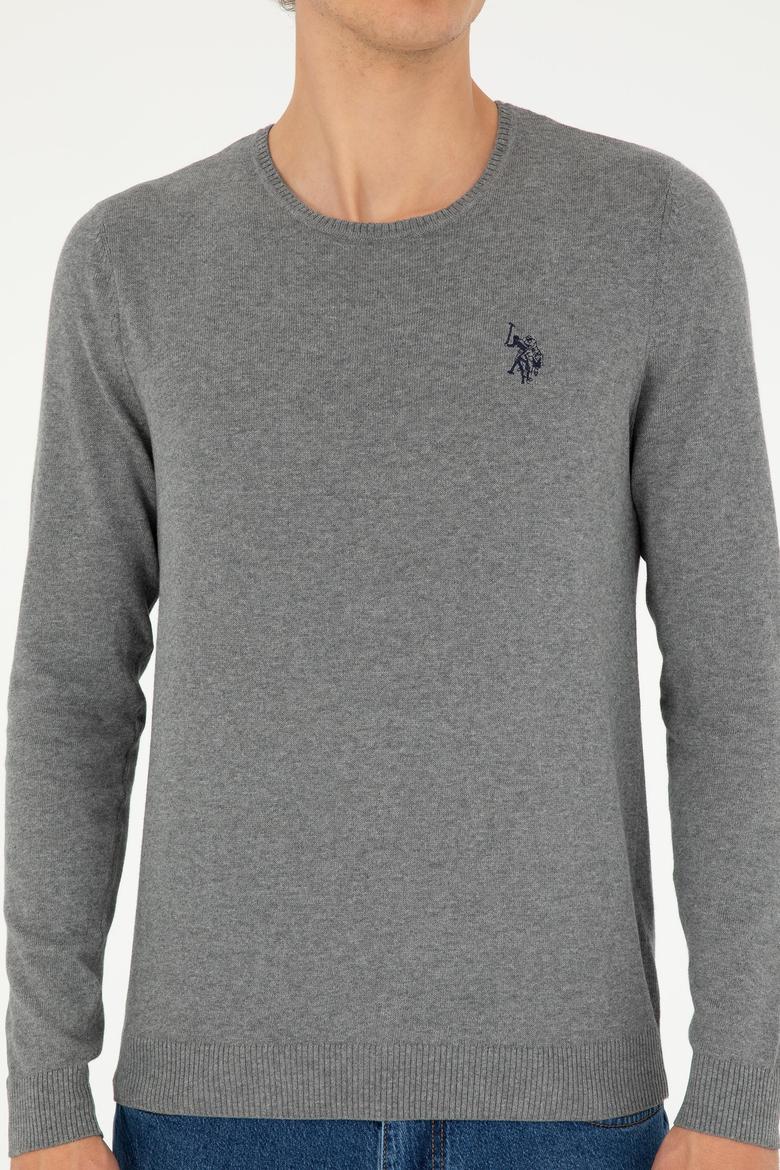 Erkek Gri Melanj Basic Kazak - 50293505033