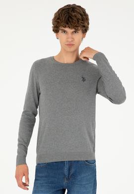 Erkek Gri Melanj Basic Kazak - 50293505033