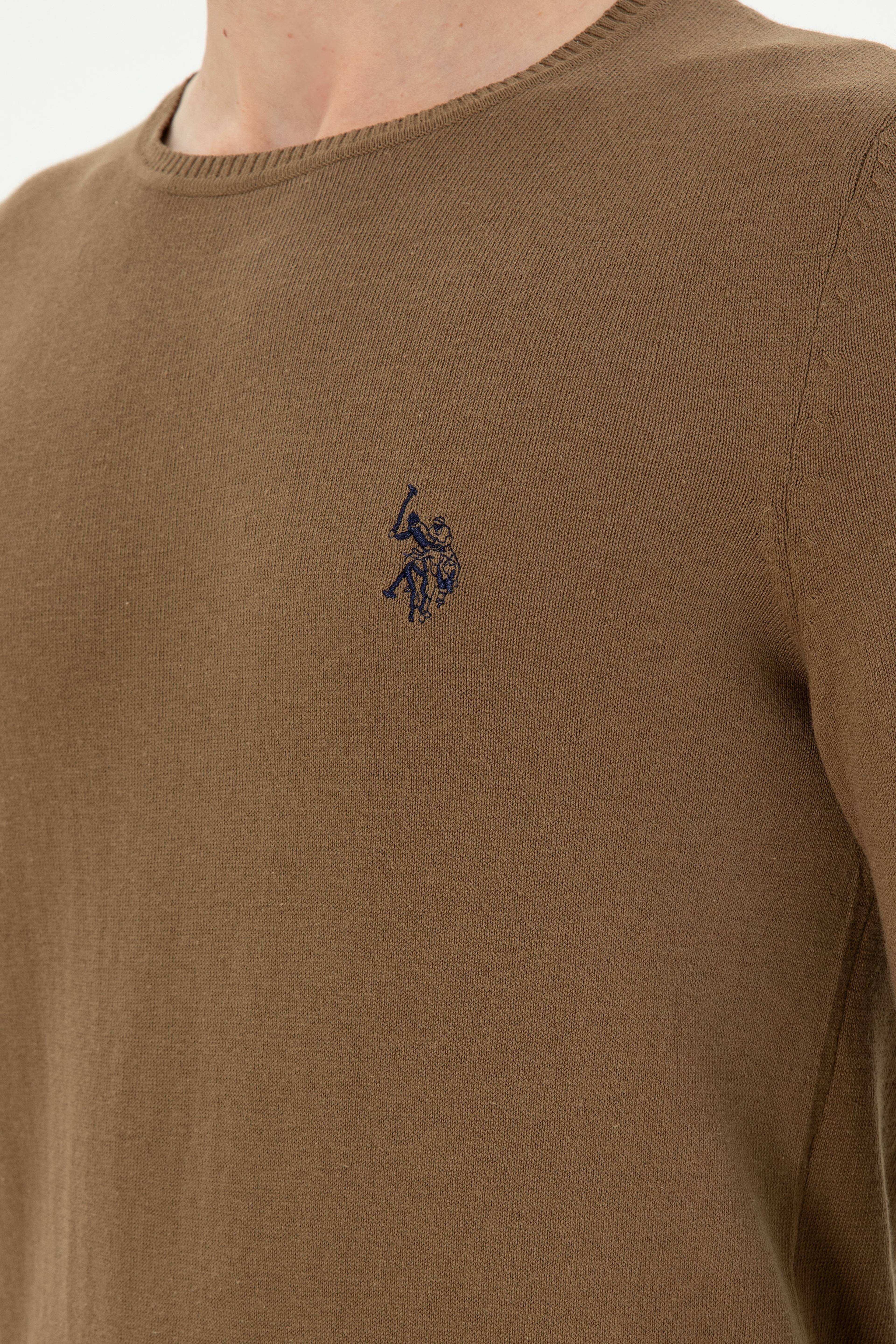 Erkek Haki Basic Kazak - Image 7