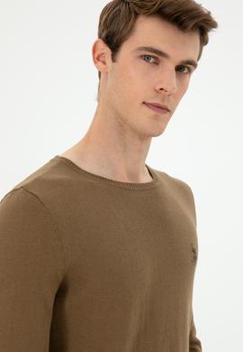 Erkek Haki Basic Kazak - 50293505037