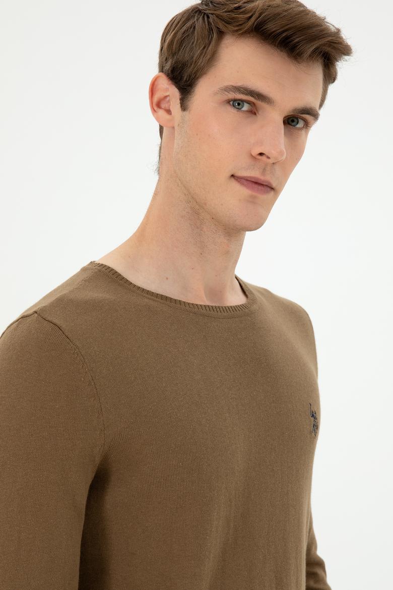 Erkek Haki Basic Kazak - 50293505037