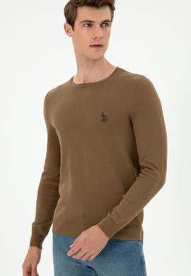 Erkek Haki Basic Kazak - 50293505037