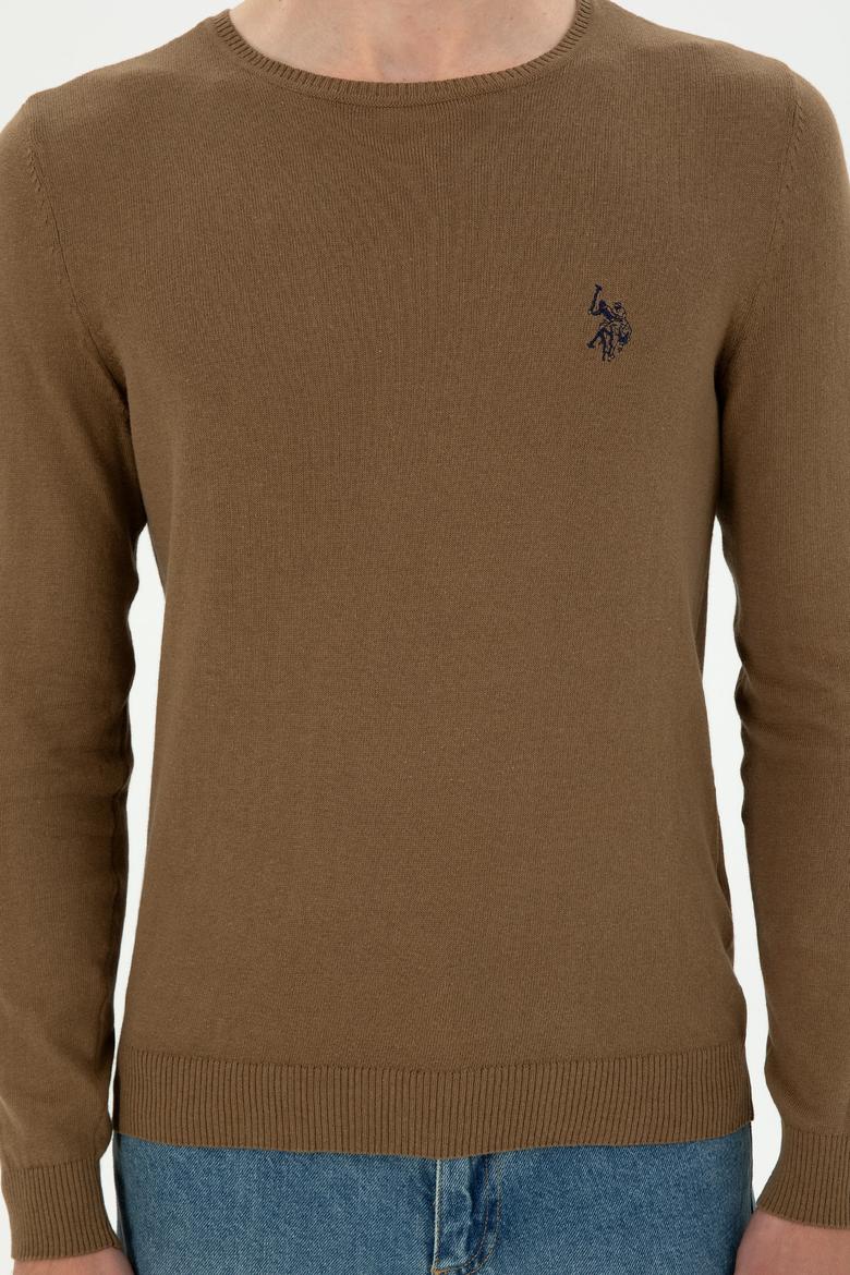 Erkek Haki Basic Kazak - 50293505037