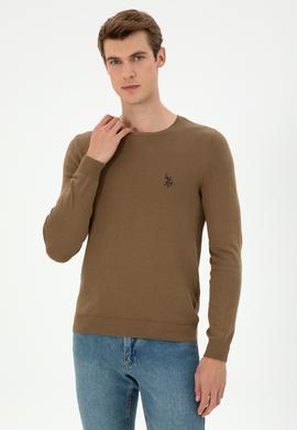 Erkek Haki Basic Kazak - 50293505037