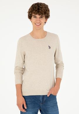 Erkek Taş Melanj Basic Kazak - 50293505081