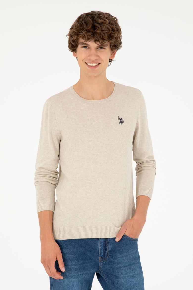 Erkek Taş Melanj Basic Kazak