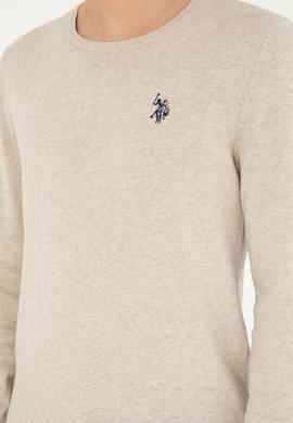 Erkek Taş Melanj Basic Kazak - 50293505081