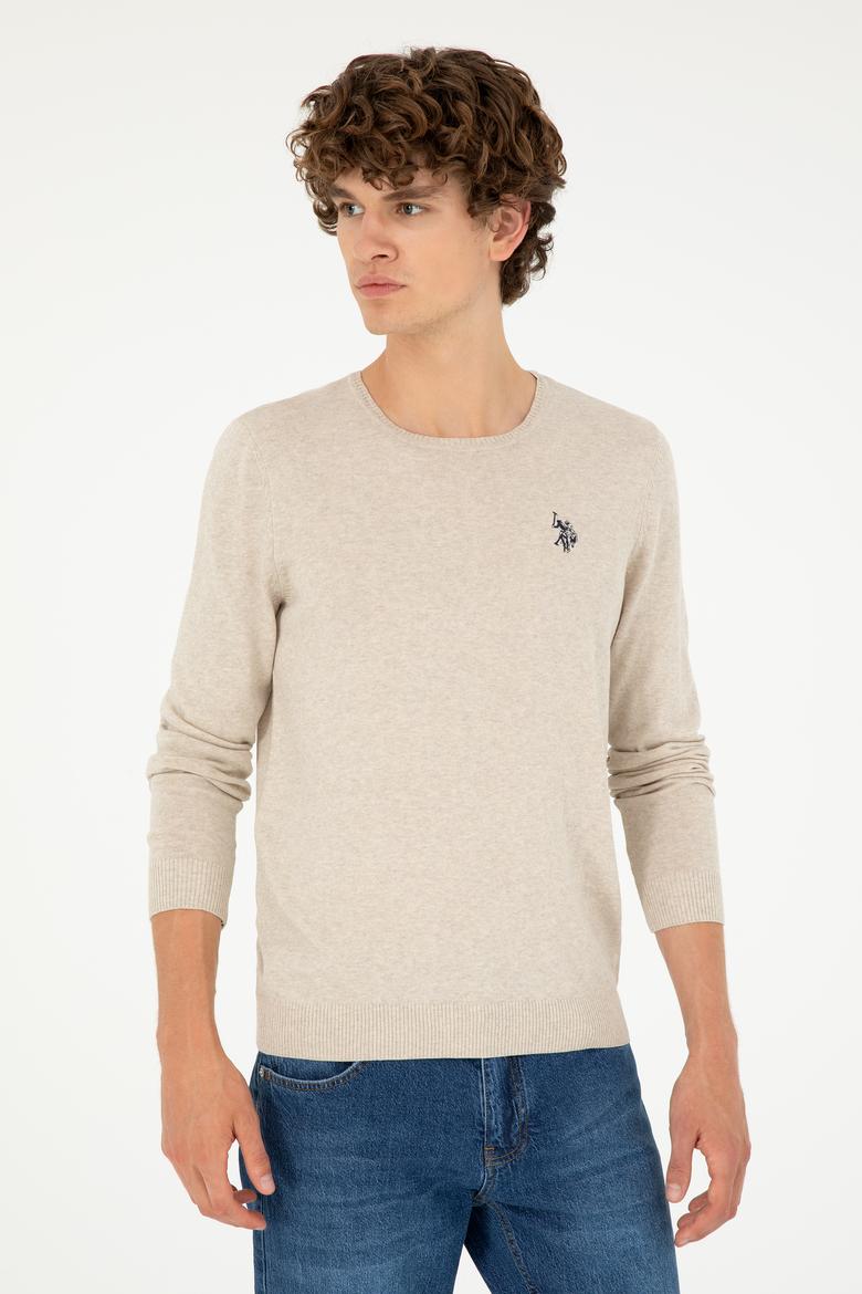 Erkek Taş Melanj Basic Kazak - 50293505081