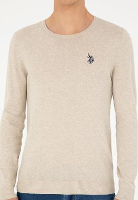 Erkek Taş Melanj Basic Kazak - 50293505081