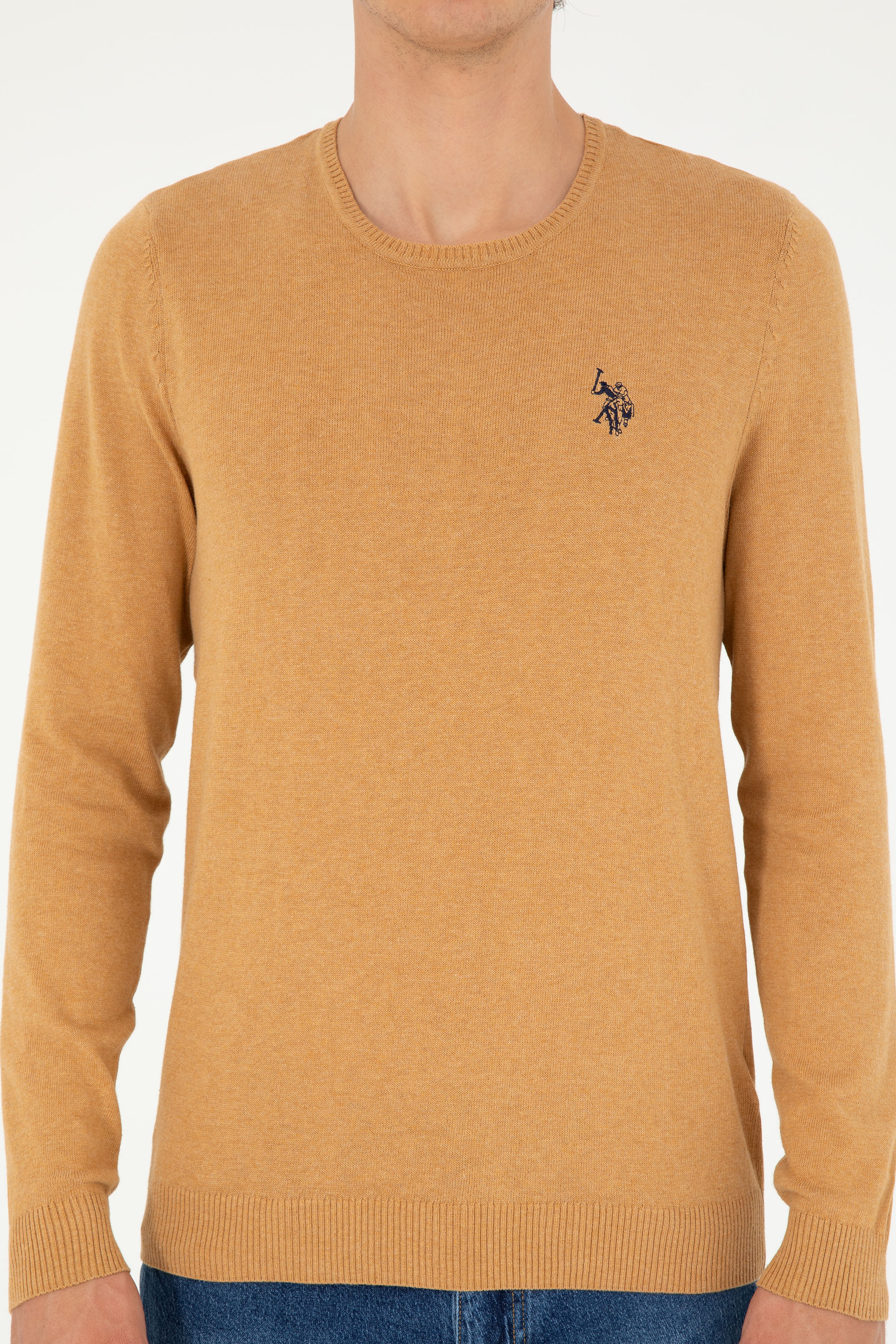Erkek Camel Melanj Basic Kazak