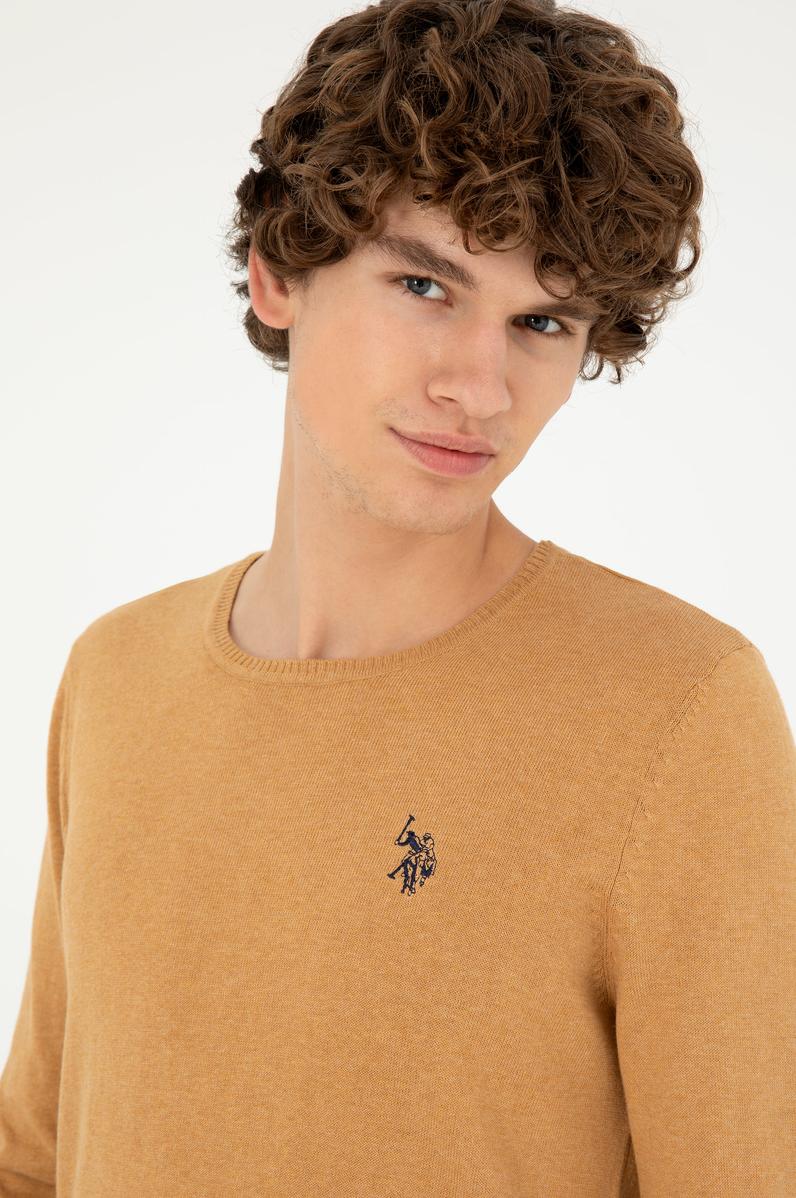 Erkek Camel Melanj Basic Kazak