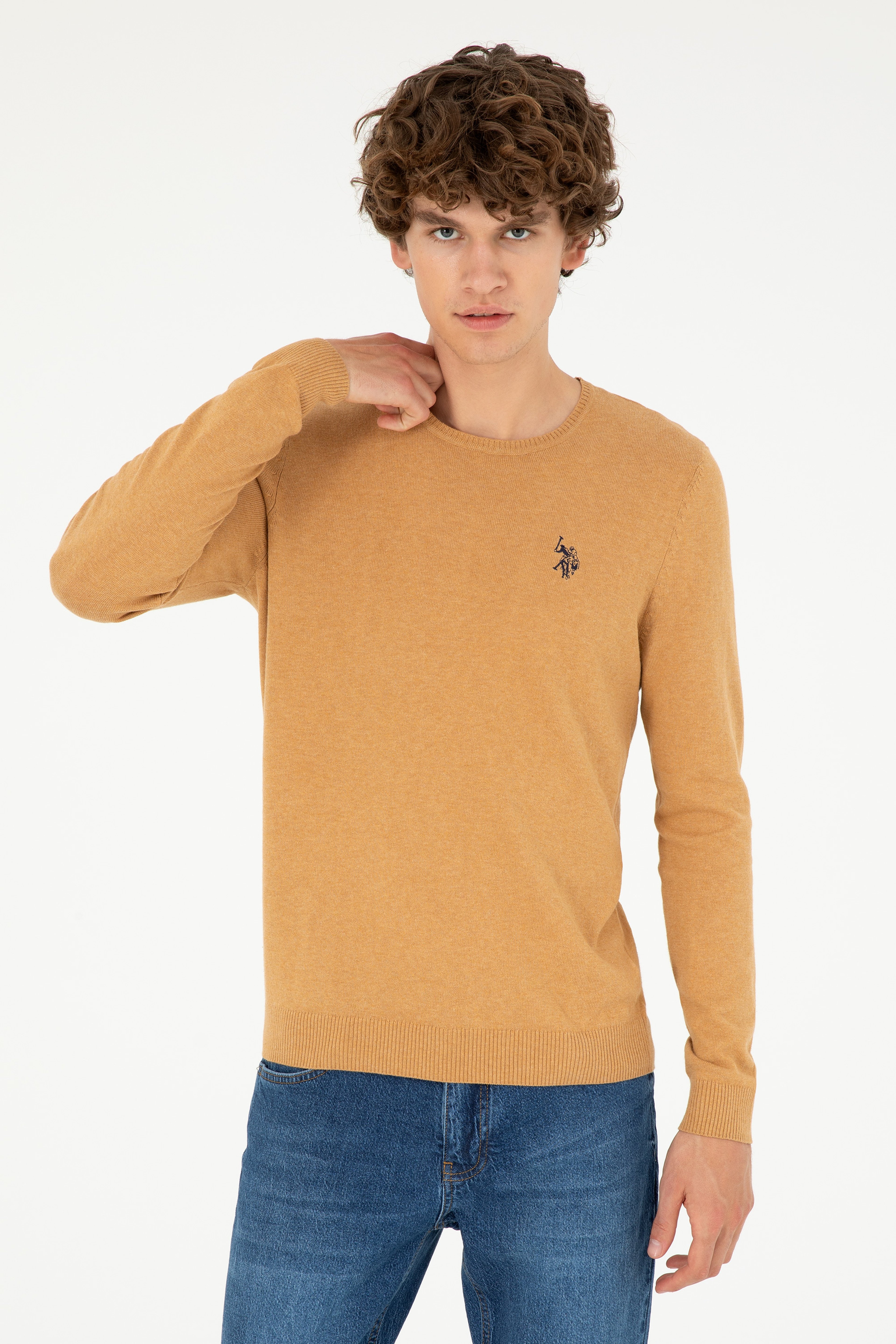 Erkek Camel Melanj Basic Kazak - Image 1