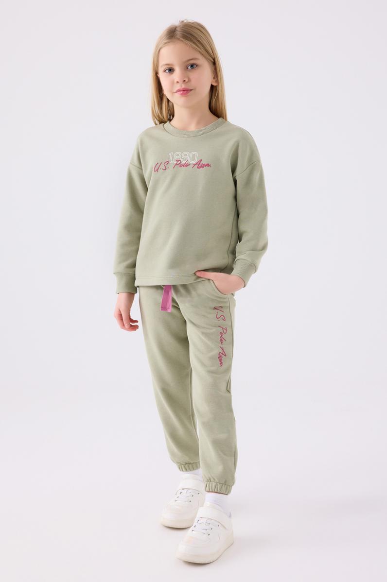 Kız Çocuk Yeşil Pijama Takımı