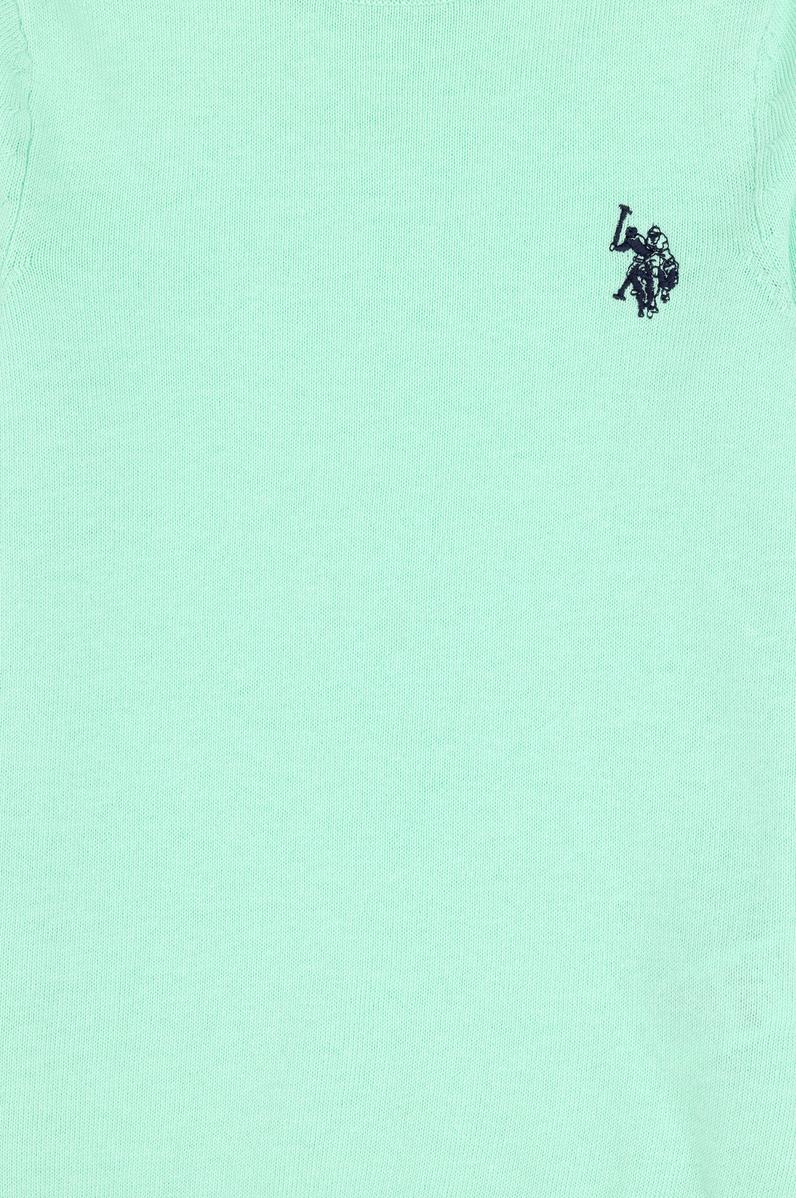 Erkek Çocuk Mint Basic Bisiklet Yaka Kazak