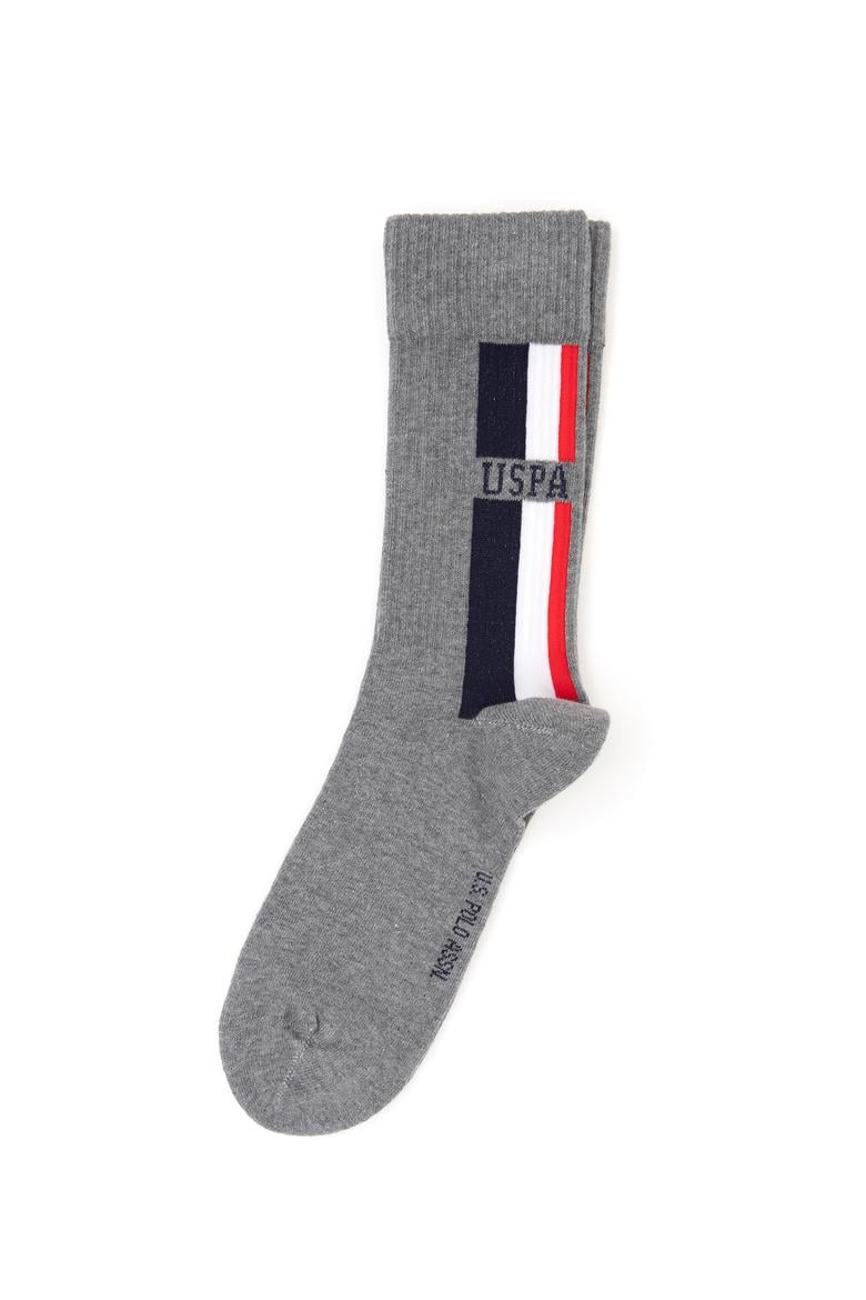 Erkek Gri Melanj Soket Çorap