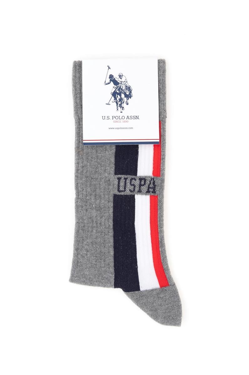 Erkek Gri Melanj Soket Çorap