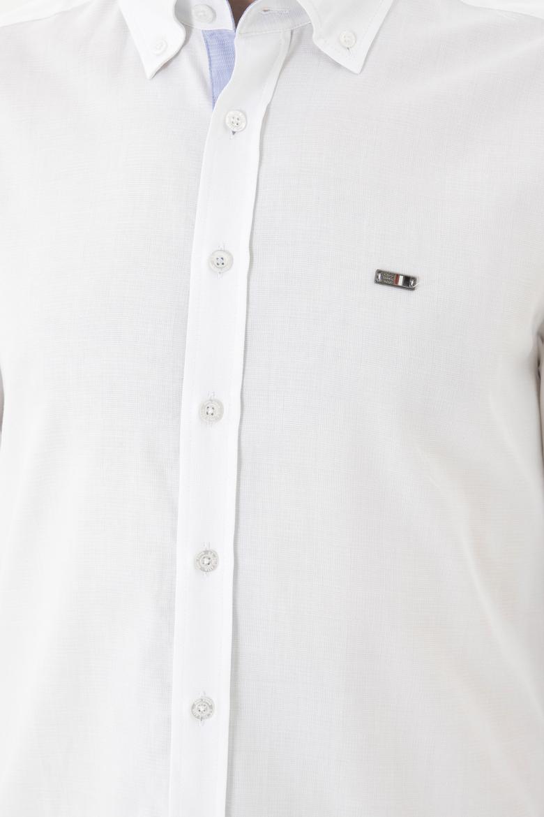 Erkek Beyaz Uzun Kollu Gömlek - 50254118030