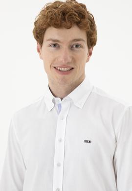 Erkek Beyaz Uzun Kollu Gömlek - 50254118030