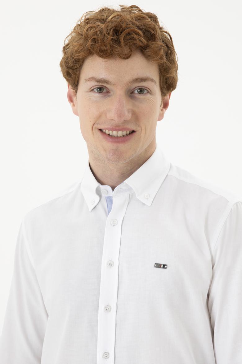 Erkek Beyaz Uzun Kollu Gömlek - 50254118030