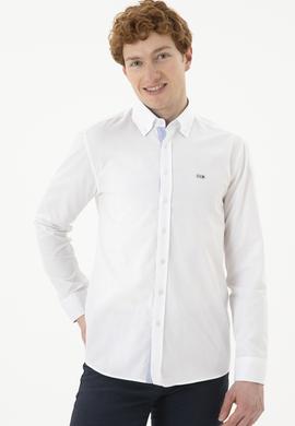 Erkek Beyaz Uzun Kollu Gömlek - 50254118030