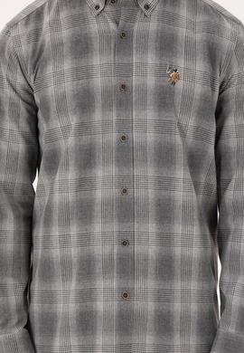 Erkek Gri Uzun Kollu Gömlek - 50291383007