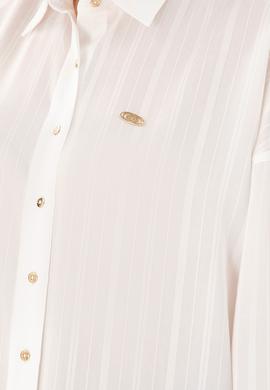 Kadın Beyaz Uzun Kollu Gömlek - 50289994006