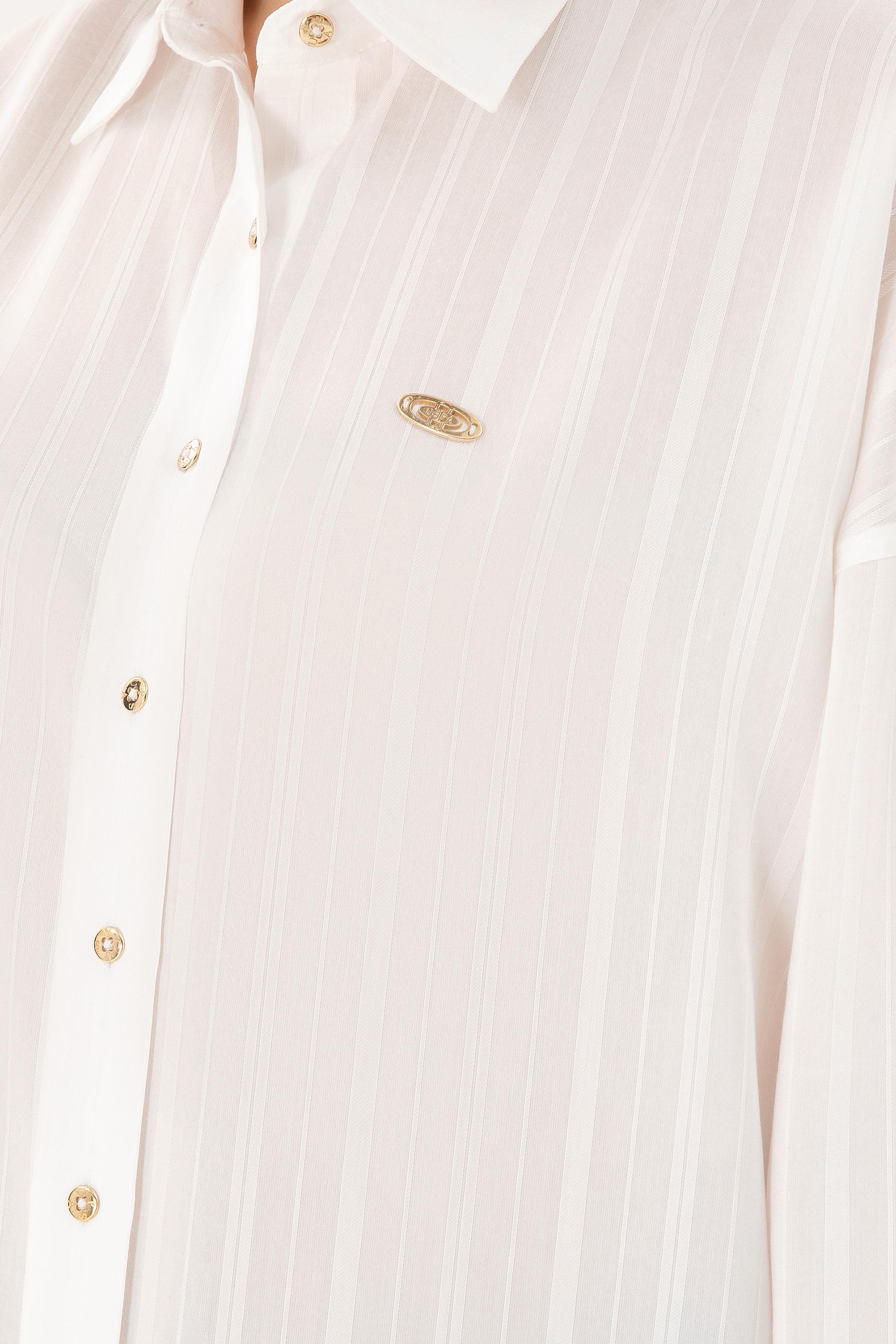 Kadın Beyaz Uzun Kollu Gömlek