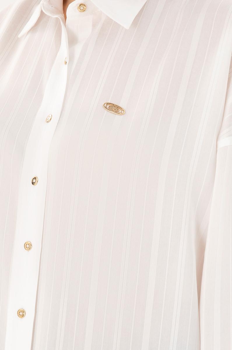 Kadın Beyaz Uzun Kollu Gömlek