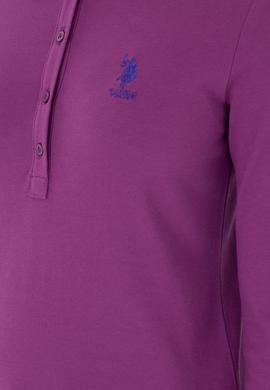 Kadın Menekşe Basic Polo Yaka Sweatshirt - 50297906022