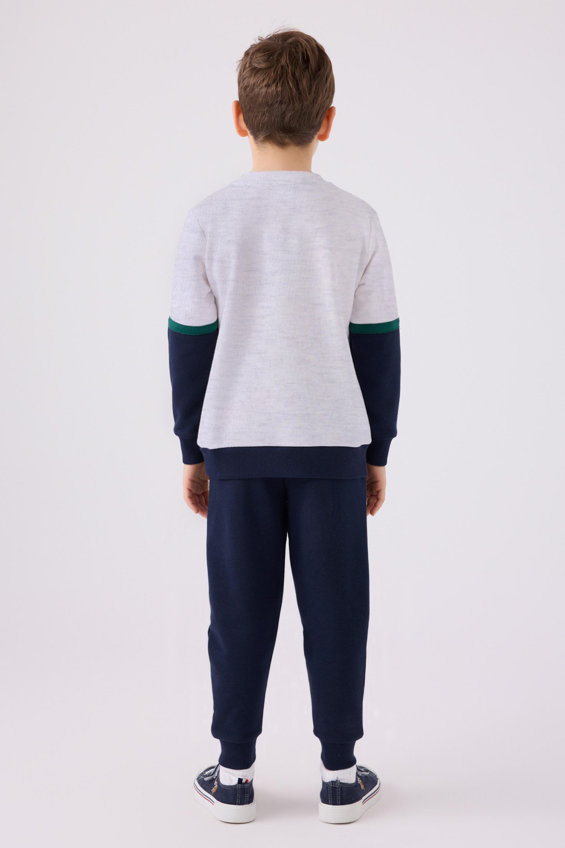 Erkek Çocuk Krem Pijama Takımı