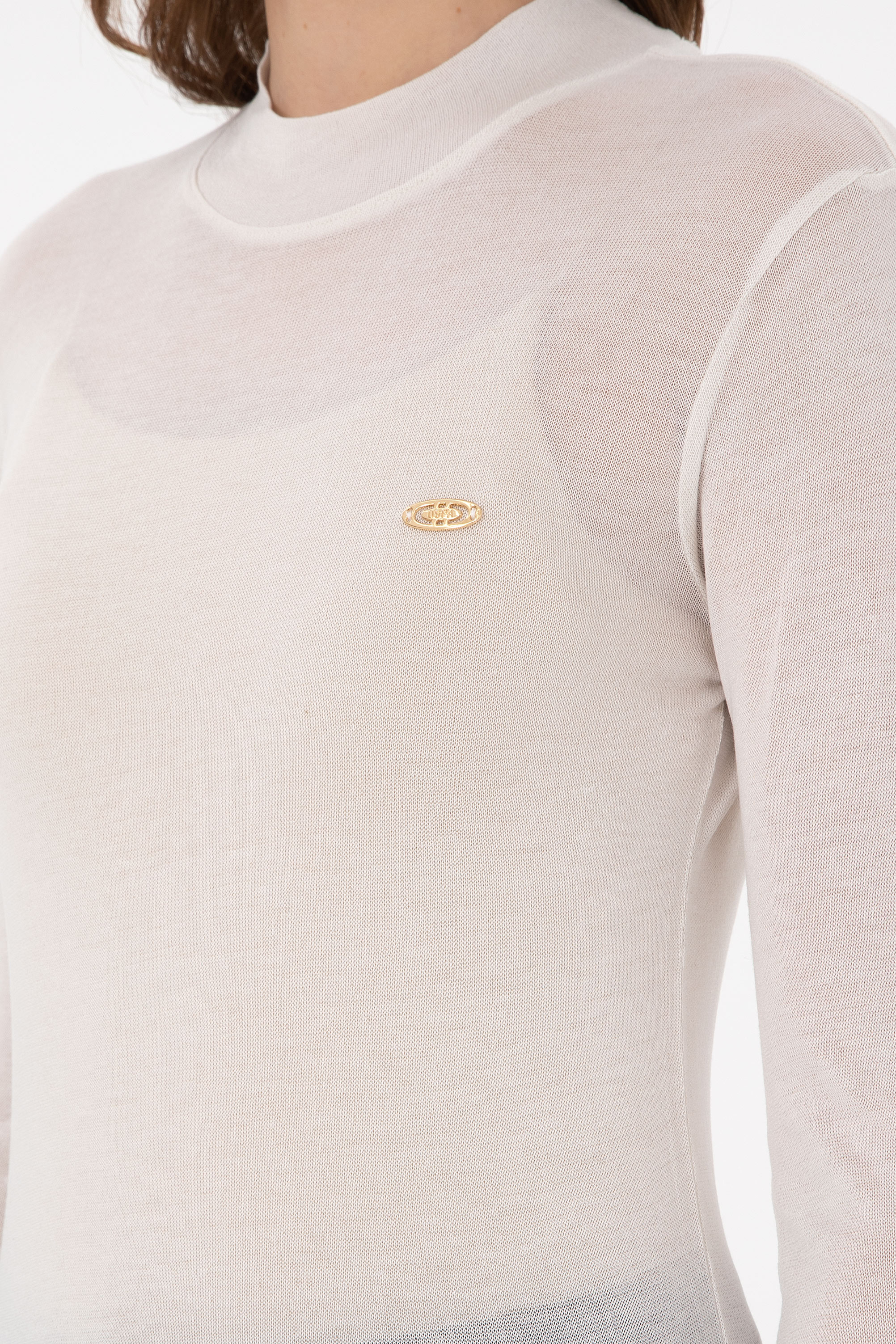 Kadın Taş Balıkçı Yaka Sweatshirt - Image 7