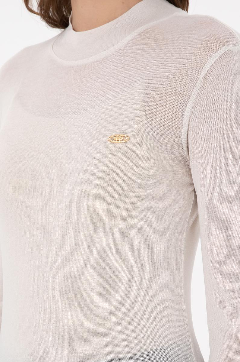 Kadın Taş Balıkçı Yaka Sweatshirt